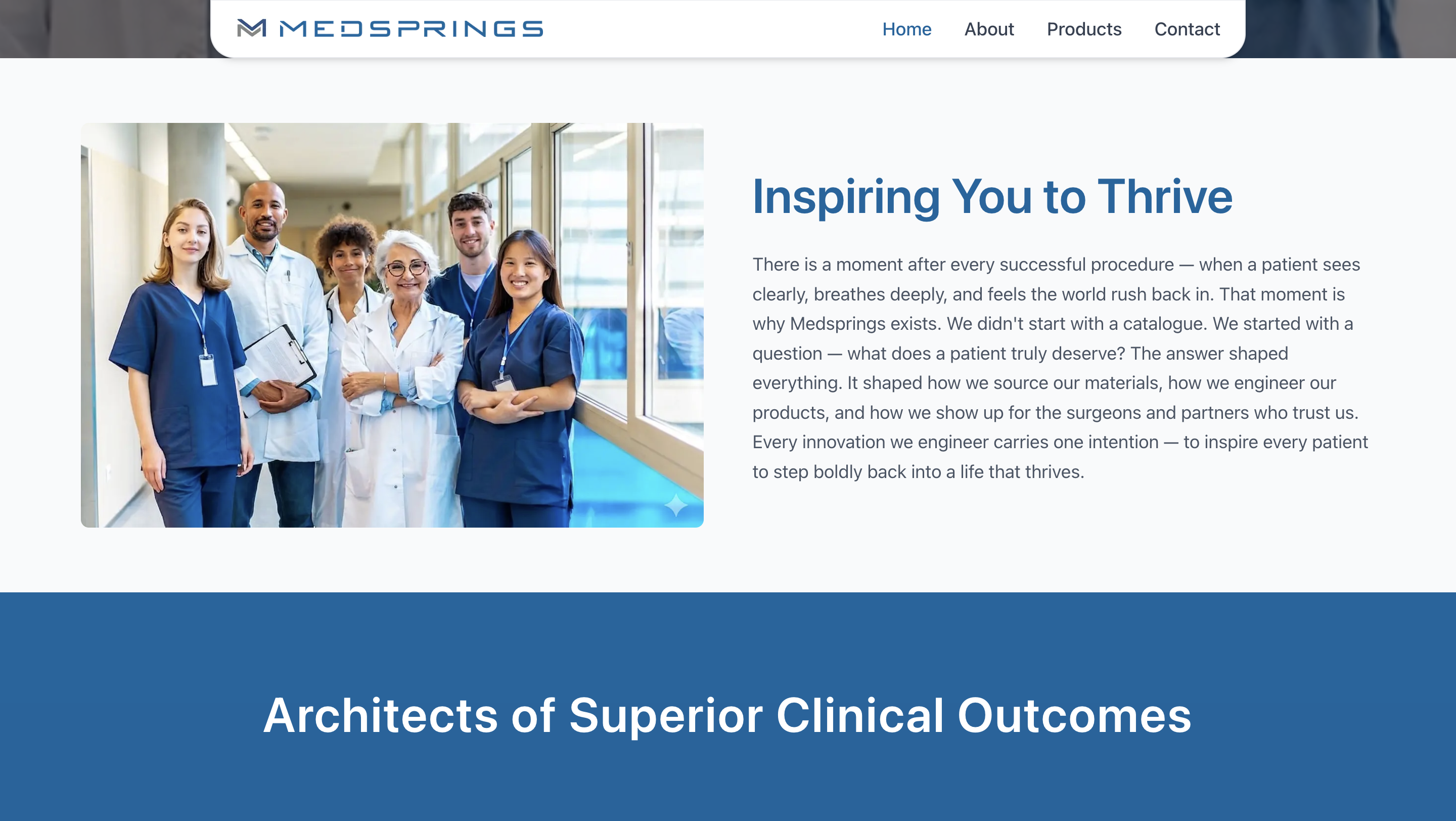 Medsprings — Global B2B export platform for medical supplies.